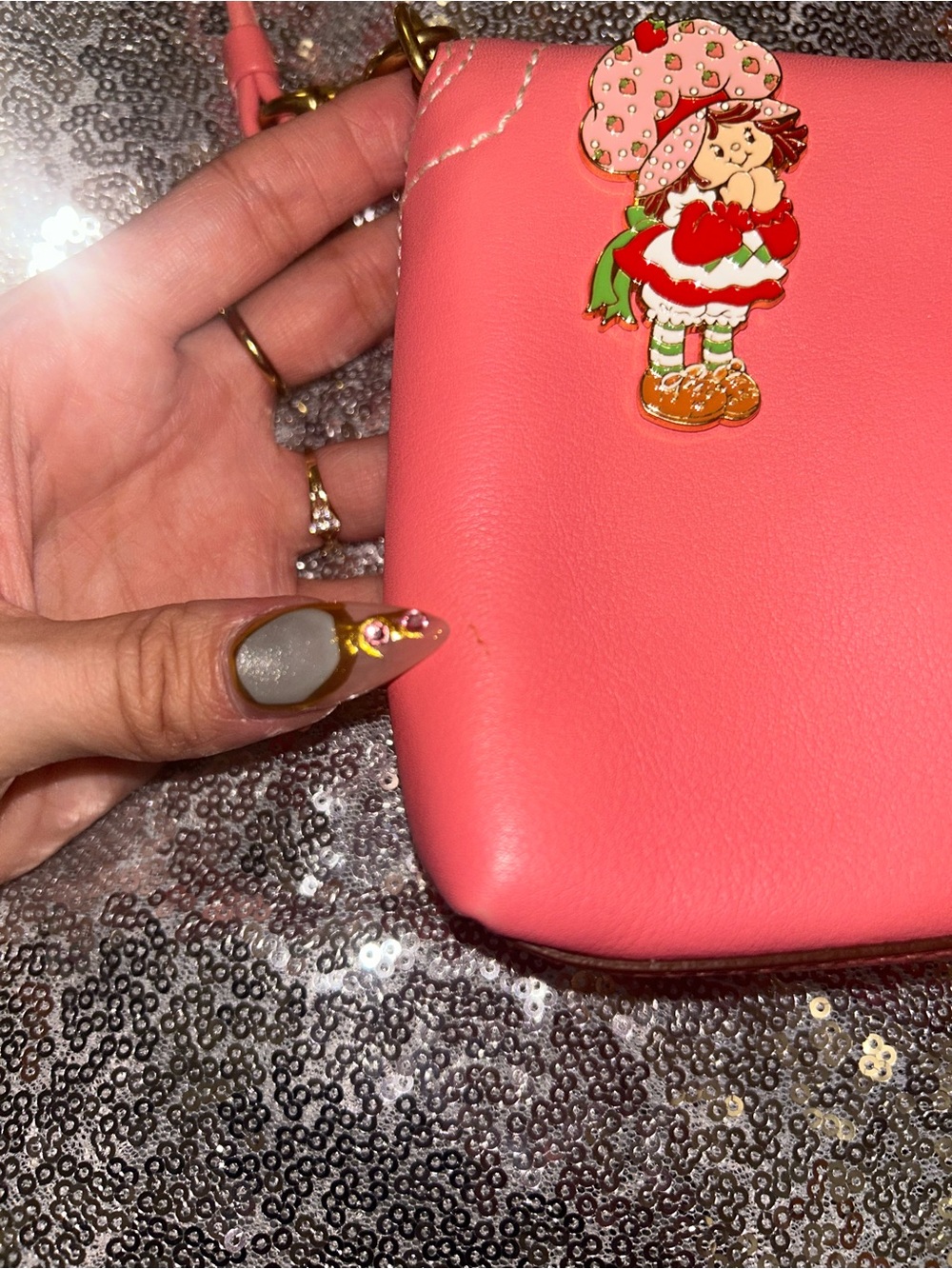 Vintage Pink Coach Turn-Lock Mini Bag - Picture 8 of 12